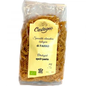 Castagno sammalt spelt pastaskruer 500 g