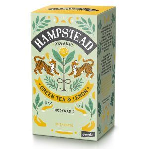 Hampstead økologisk grønn te med sitron 20 poser